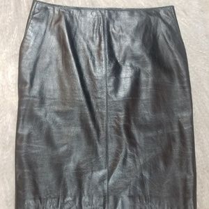 Kenneth Cole Women's 100% Genuine Leather Skirt